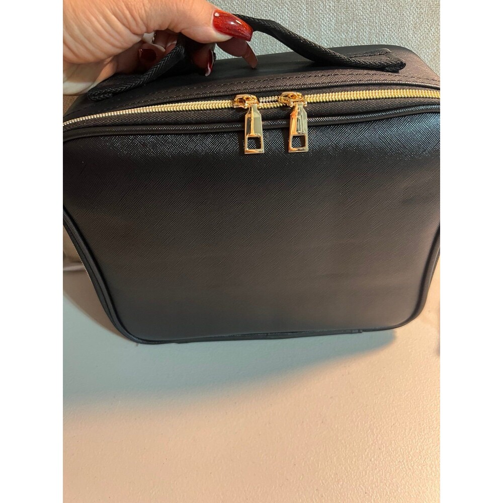 LED vanity mirror cosmetic case - black NEW - Picture 3 of 14